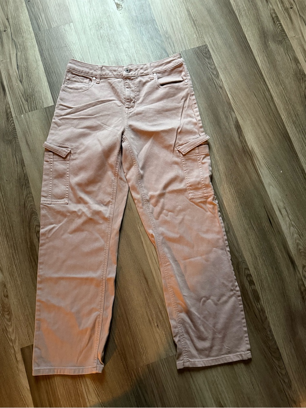 Maurices Blush Pink Straight-Leg Cargo Pants